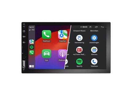 2 Din autoradio CarPlay draadloos - Android 10