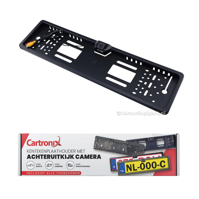 Cartronix RV-400 kentekenplaathouder met camera | Voor Auto - Camper - Vrachtwagen
