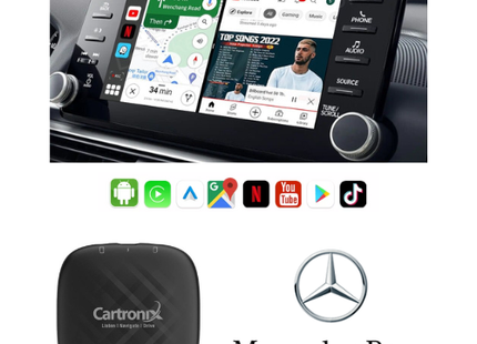 CarPlay YouTube box CTX-777 | Draadloos voor Mercedes-Benz | Android 13