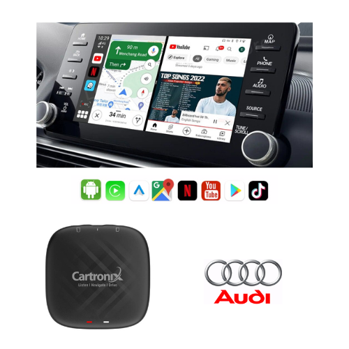 CarPlay YouTube box CTX-777 | Draadloos voor AUDI | Android 13
