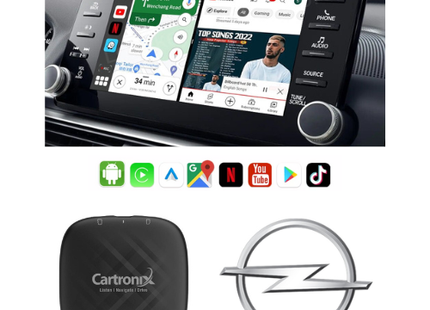 CarPlay YouTube box CTX-777 | Draadloos voor OPEL | Android 13