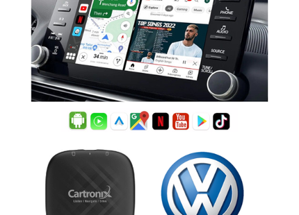 CarPlay YouTube box CTX-777 | Draadloos voor Volkswagen | Android 13