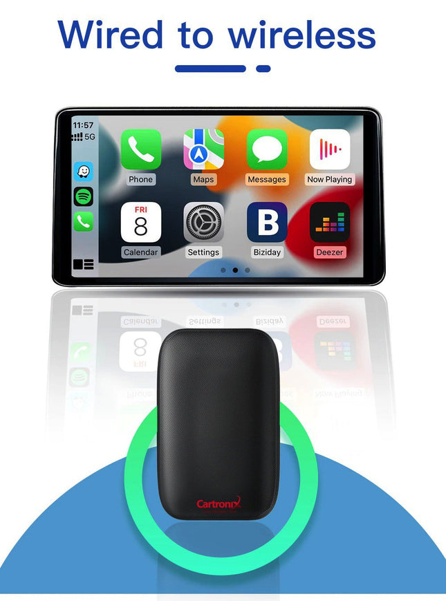 Cartronix CarPlay ai box | YouTube & Netflix | Draadloos