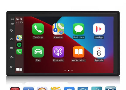 2 Din autoradio CarPlay draadloos - Android 10