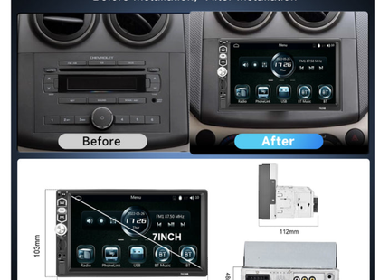 1 Din Autoradio  Apple CarPlay | Android Auto