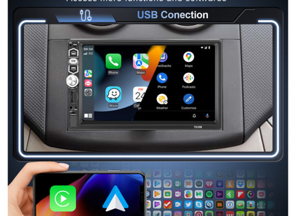 1 Din Autoradio  Apple CarPlay | Android Auto