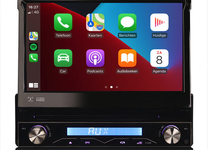 Autoradio klapscherm 1 din | CarPlay & Android Auto | Navigatie