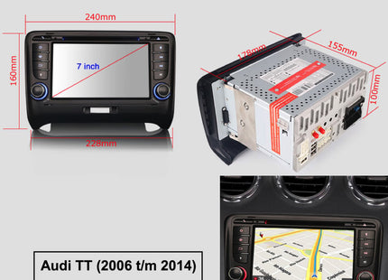 Audi TT Autoradio | Draadloos CarPlay | Android 13