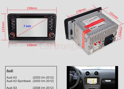 CarPlay Audi A3/S3/RS3 | Android 13 | Android Auto