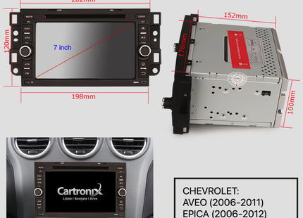 Chevrolet Aveo Epica Captiva CarPlay | 2006 t/m 2012 | Android Auto