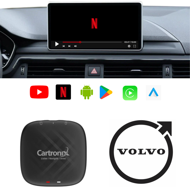 CarPlay YouTube box CTX-777 | Draadloos voor Volvo   | Android 13