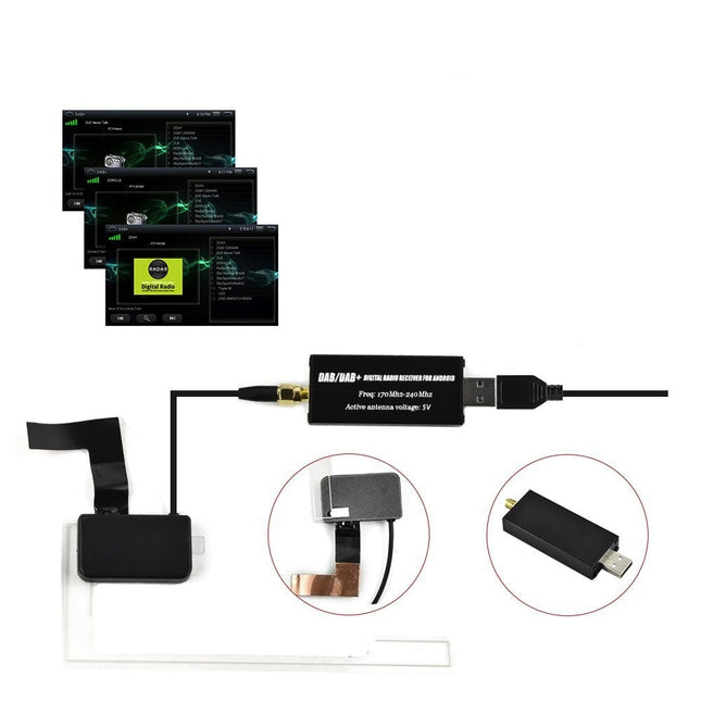 DAB+ Antenne voor Android Autoradio’s – Universeel Geschikt | Cartronix