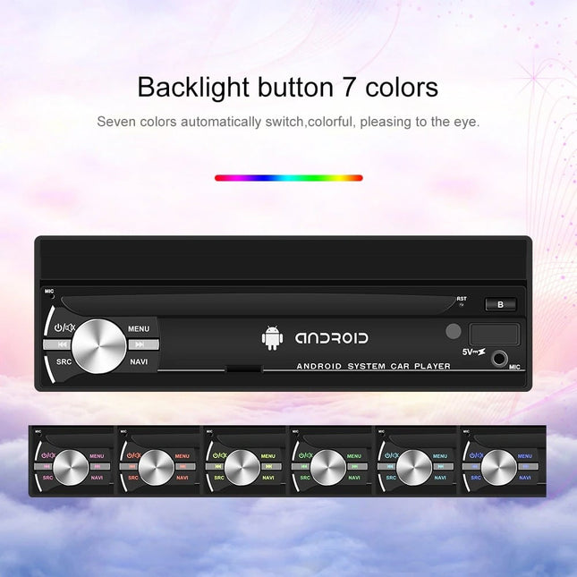 1-Din klapscherm autoradio Android 9.1 | Camera | Bluetooth & WIFI