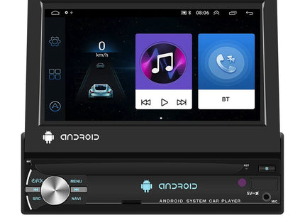 1-Din klapscherm autoradio Android 9.1 | Camera | Bluetooth & WIFI