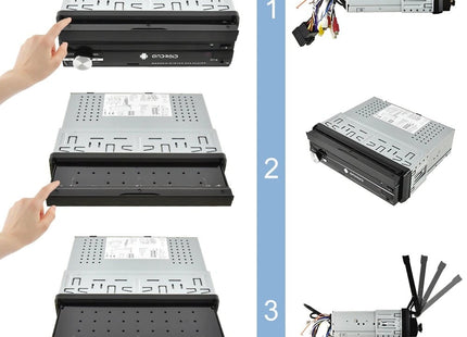 1-Din klapscherm autoradio Android 9.1 | Camera | Bluetooth & WIFI