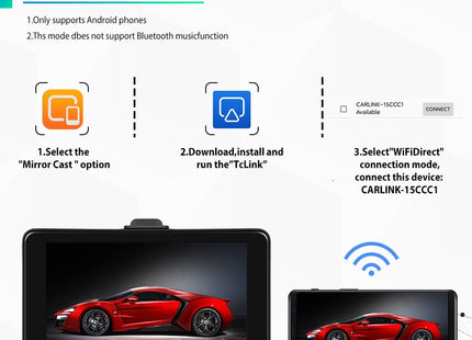 Davilon PRO 7 INCH CarPlay Scherm - Online navigatie - Universeel