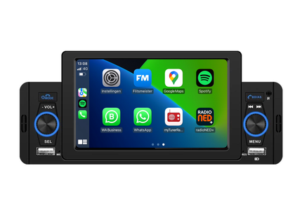 1-Din CarPlay & Android Auto | 5 INCH | Bluetooth & USB