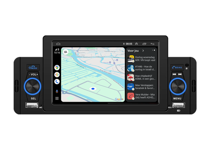 1-Din CarPlay & Android Auto | 5 INCH | Bluetooth & USB