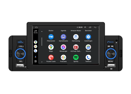 1-Din CarPlay & Android Auto | 5 INCH | Bluetooth & USB