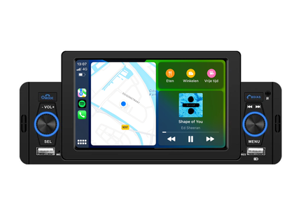 1-Din CarPlay & Android Auto | 5 INCH | Bluetooth & USB