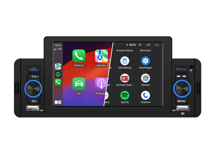 1-Din CarPlay & Android Auto | 5 INCH | Bluetooth & USB