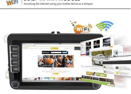 7 INCH Skoda Draadloos CarPlay | Android 13