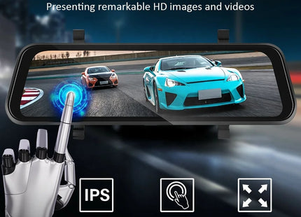 Achteruitkijkspiegel | Ingebouwde Dashcam | Carplay & Android Auto | Past op elk voertuig