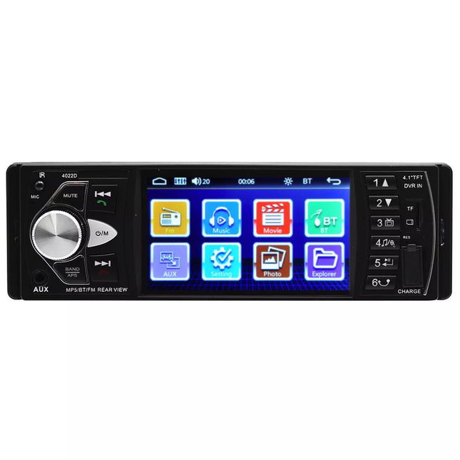 Enkel Din Autoradio met 4 INCH scherm | Bluetooth & USB