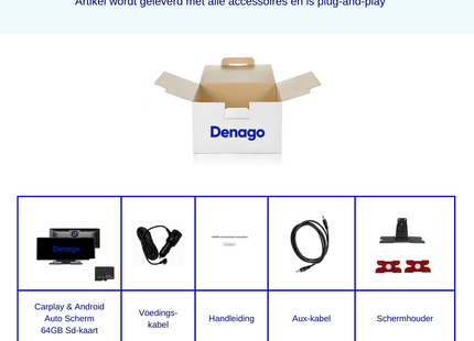 CarPlay Scherm met Dashcam | Android Auto scherm met Camera | Universeel