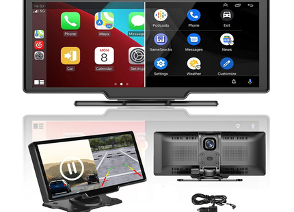 CarPlay Scherm met Dashcam & Android Auto | Gratis 64GB Sd-kaart