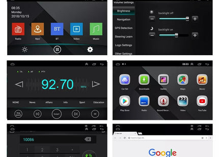 1Din Autoradio | Apple Carplay | Android Auto | USB, Aux, Bluetooth | MP5