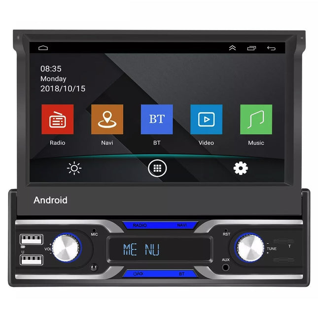 1Din Autoradio | Apple Carplay | Android Auto | USB, Aux, Bluetooth | MP5