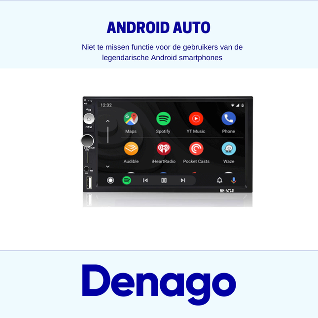 2-din autoradio CarPlay | Android 13 |  Android Auto | 64GB