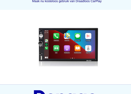 2-din autoradio CarPlay | Android 13 |  Android Auto | 64GB