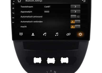 Peugeot 107 | Android 13 | Autoradio | 2004 t/m 2015 | CarPlay & Android Auto