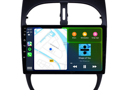 Peugeot 206 | 206 SW | 206 CC | Android 13 | Autoradio | 1998 t/m 2009 | CarPlay & Android Auto