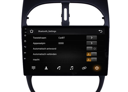 Peugeot 206 | 206 SW | 206 CC | Android 13 | Autoradio | 1998 t/m 2009 | CarPlay & Android Auto