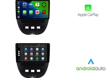 Peugeot 107 | Android 13 | Autoradio | 2004 t/m 2015 | CarPlay & Android Auto