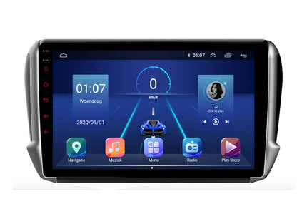 Peugeot 208 | 2008 | Android 13 | Autoradio | 2012 t/m 2019 | CarPlay & Android Auto