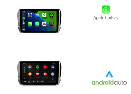 Peugeot 208 | 2008 | Android 13 | Autoradio | 2012 t/m 2019 | CarPlay & Android Auto