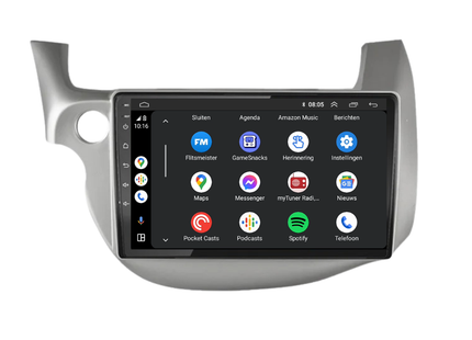 Honda Jazz CarPlay | Android 13 | Autoradio | 2009 t/m 2015 | Carplay & Android Auto