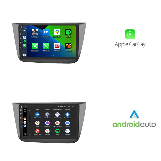 Seat Altea | Android 13 | Autoradio | 2004 t/m 2015 | Carplay & Android Auto