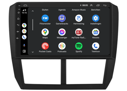 Subaru Forester | Android 13 | Autoradio | 2008 t/m 2012 | Carplay & Android Auto