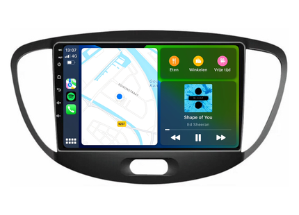 CarPlay Hyundai i10 | Android 13 | Autoradio | 2008 t/m 2013 | Carplay & Android Auto