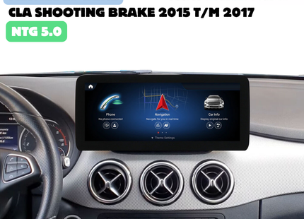 Mercedes CLA Shooting Brake CarPlay | 2015 t/m 2017 | Autoradio | Android Auto  | NTG 5.0