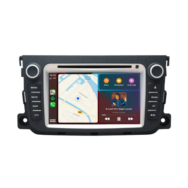 Smart Fortwo | CarPlay & Android Auto | autoradio | 2011 t/m 2015 | Android 13 | 4+64GB