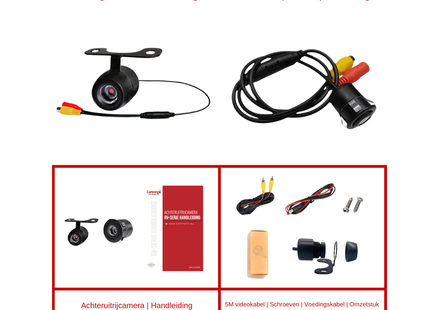 Cartronix RV-330 PRO Achteruitrijcamera | Universeel | Bumper | Nachtzicht