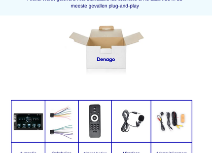 2-DIN | CarPlay Autoradio met USB-Aansluiting