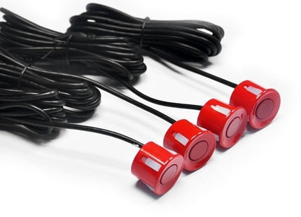 Parkeersensoren set | 4 sensoren | Geluid en Display | Rood