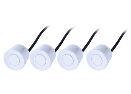 Parkeersensoren set | 4 sensoren | Geluid en Display | Wit